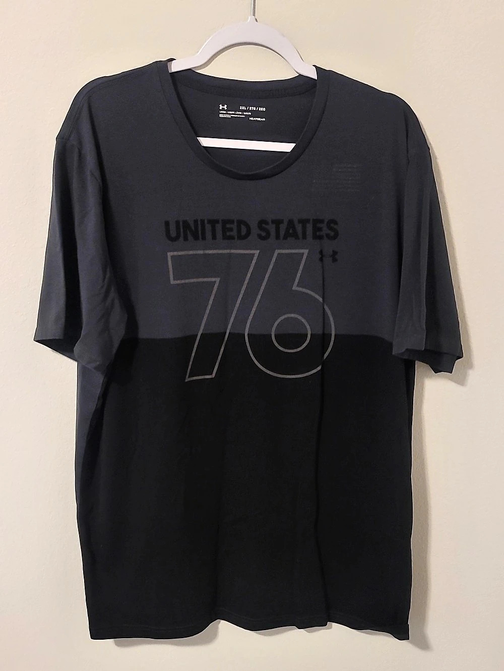 Under Armour HeatGear United States 76 Graphic T-Shirt Men's Graphic Tee Black